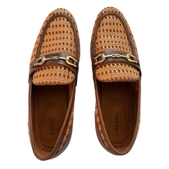 Aldo Men’s Brown Round Toe Slip On Nantucket Dress Penny Loafers Shoe Size 9.5 main image 13